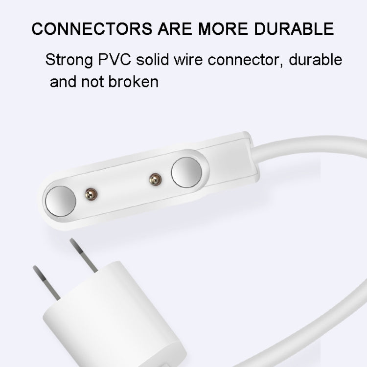 7.62mm 2Pin Universal  Smart Watch Charging Cable Magnetic Suction Interface Cable