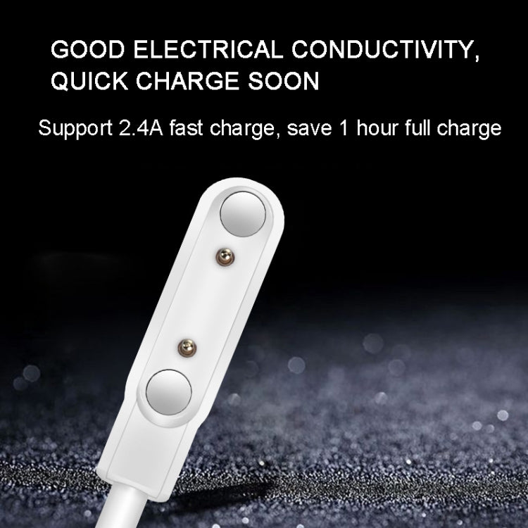 7.62mm 2Pin Universal  Smart Watch Charging Cable Magnetic Suction Interface Cable