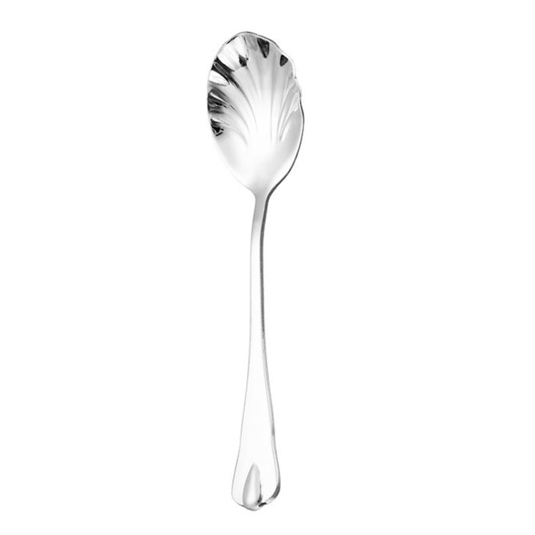 2pcs Stainless Steel Water Droplet Shell Spoon Ice Cream Spoon Coffee Mixing Spoon, Color: