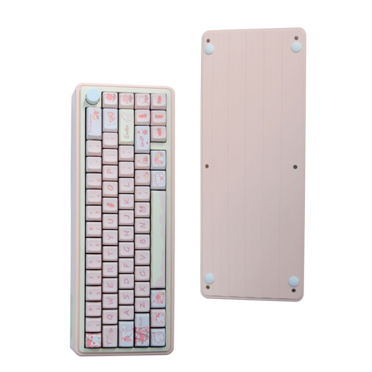 Bluetooth Wireless 3-mode RGB Backlit Gaming Mechanical Keyboard Aluminum Alloy Kit + Keycap