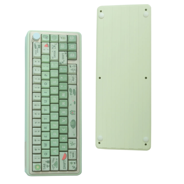 Bluetooth Wireless 3-mode RGB Backlit Gaming Mechanical Keyboard Aluminum Alloy Kit + Keycap