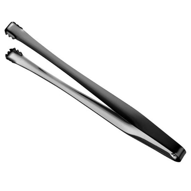 With Teeth Non-Slip Stainless Steel Ice Clip Mirror Polishing Coffee Square Sugar Clip, Color: