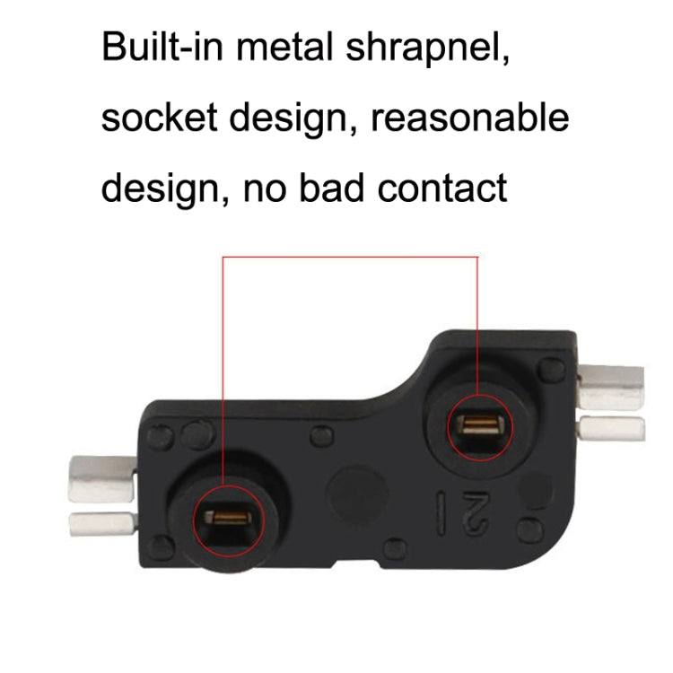 100pcs Mechanical Keyboard Shaft Body Hot Swap Base Modified Shaft Seat Connector(Black)