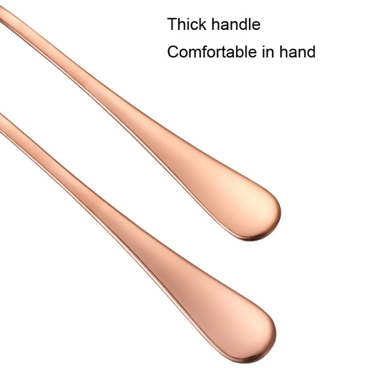 16pcs/set Carton Boxed Gold-Plated Stainless Steel Knife and Fork Set Western Cutlery, Color: