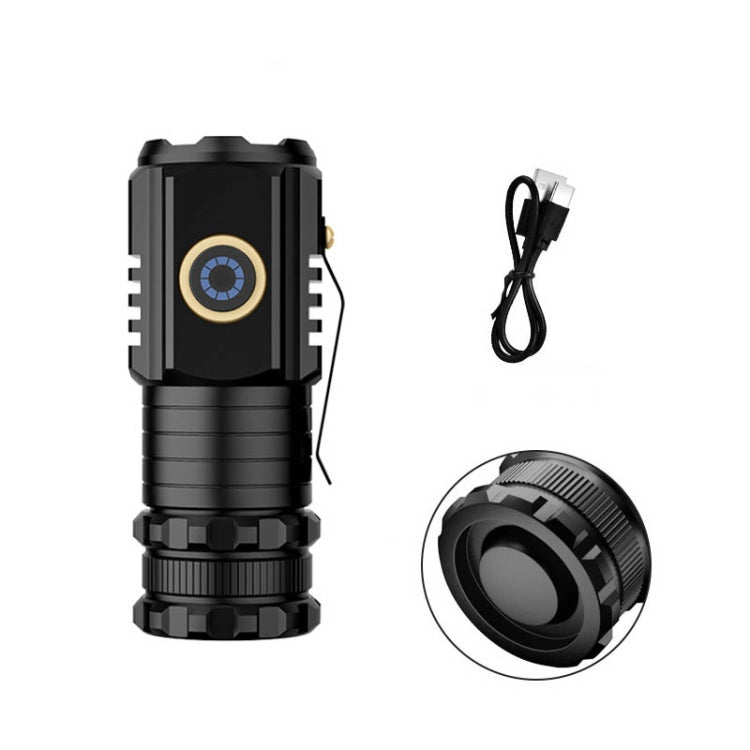 3 LED Mini Flashlight Rechargeable Waterproof 2000LM Super Bright Torch, Spec:  Tail