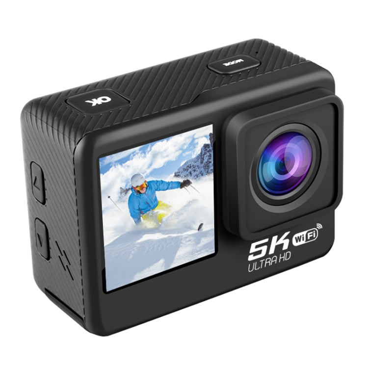 5K/30FPS WIFI HD Anti-Shake Remote Touch Dual-Screen IP68 Waterproof Sports Camera, Style: