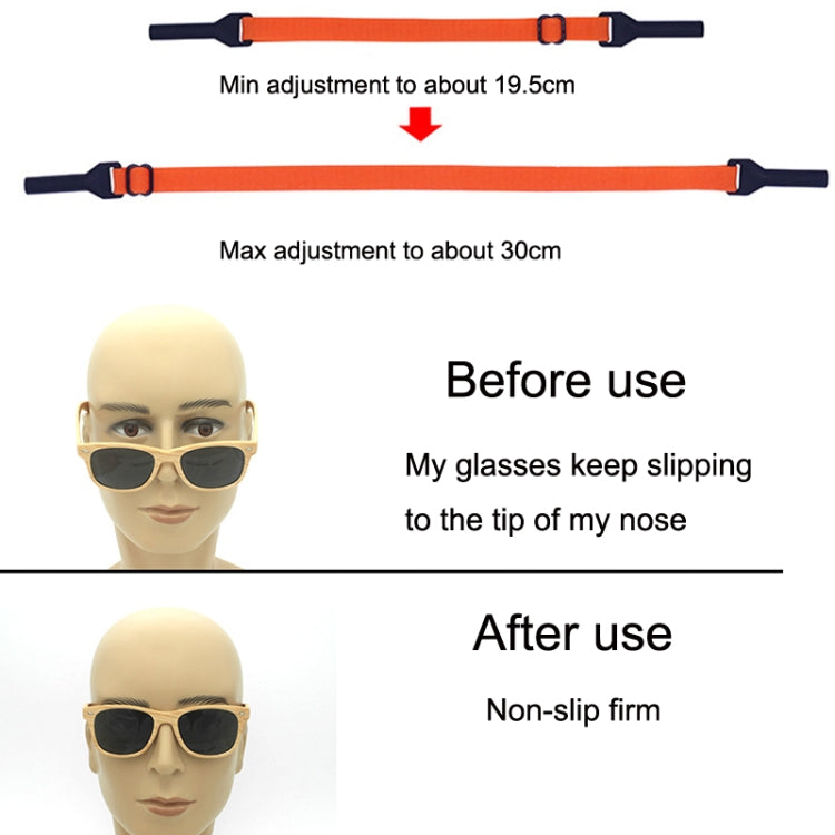 10pcs Long Style Glasses Non-Slip Rope Adjustable Elastic Sports Legs Anti-Drop Fixed Strap