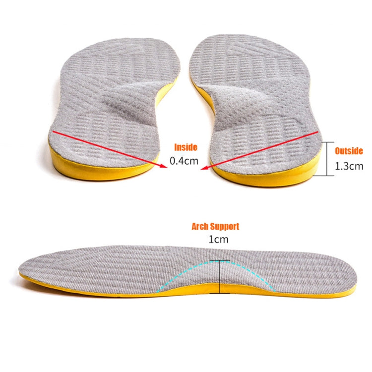 1pair O/X Leg Orthopedic Insoles Correction Shoe Inserts Arch Support Sports Shoe Pads, Size: