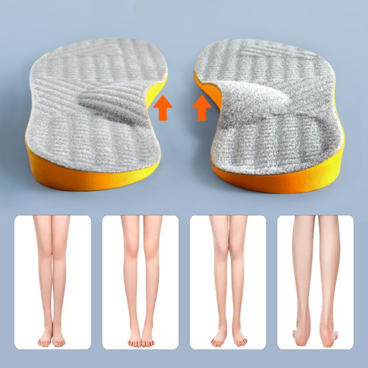 1pair O/X Leg Orthopedic Insoles Correction Shoe Inserts Arch Support Sports Shoe Pads, Size: