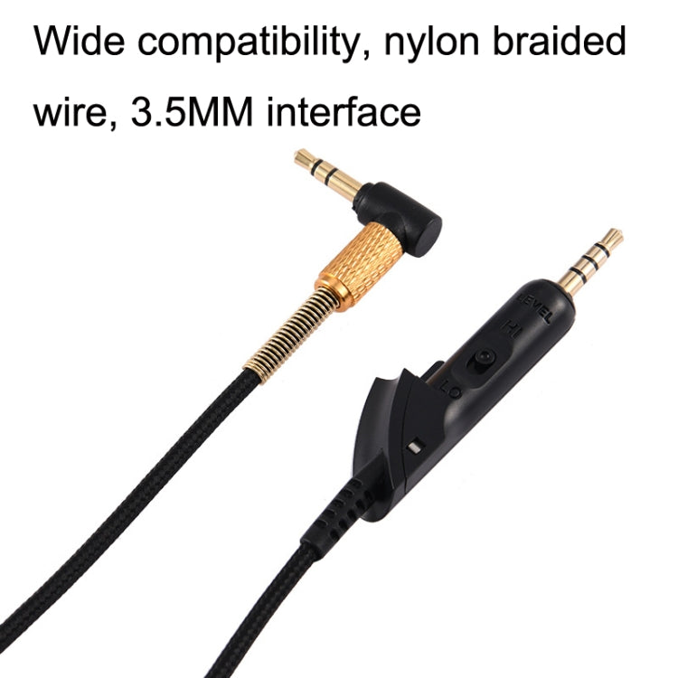 1.2m For Boss QC15 Headphone Audio Cable Braided Replacement Cable