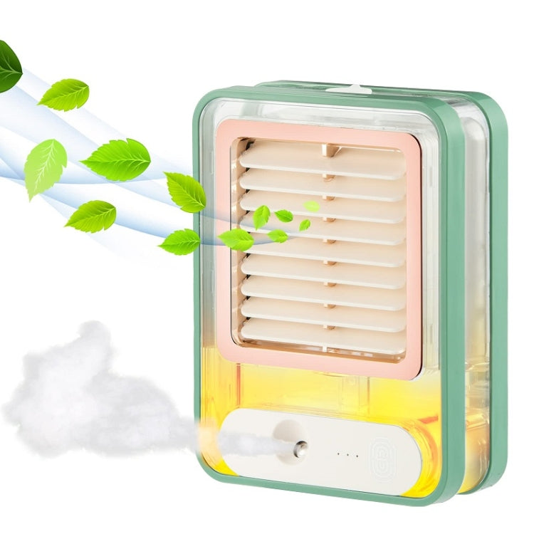 Small Electric Fan Humidification Spray with Ambient Night Light