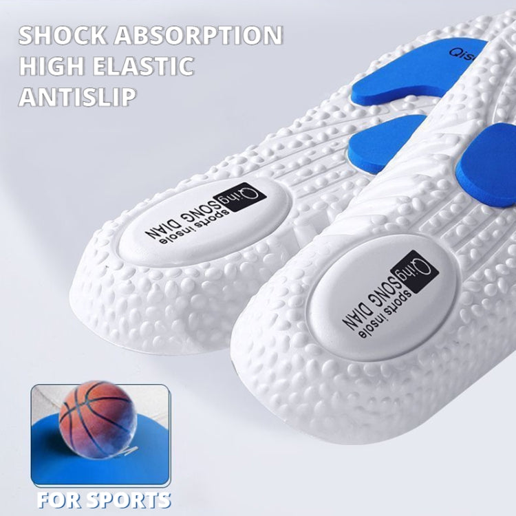 2pairs EVA Sports Insoles Shock Absorption Deodorant Running Insoles for Shoes, Size: