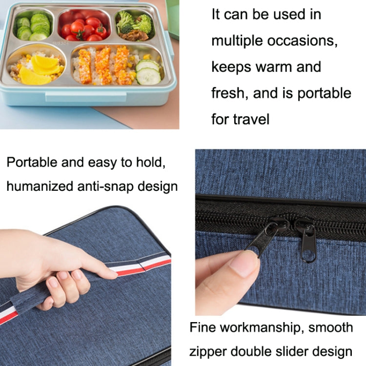 2pcs Large Waterproof Portable Lunch Bag Outdoor Picnic Lunch Box Insulation Bag