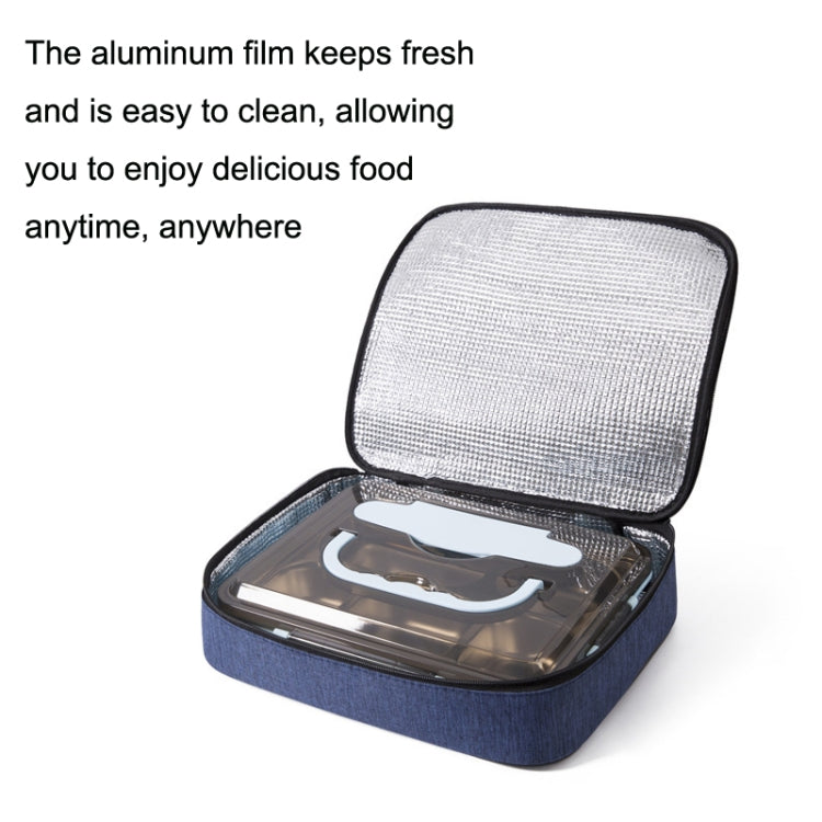 2pcs Large Waterproof Portable Lunch Bag Outdoor Picnic Lunch Box Insulation Bag