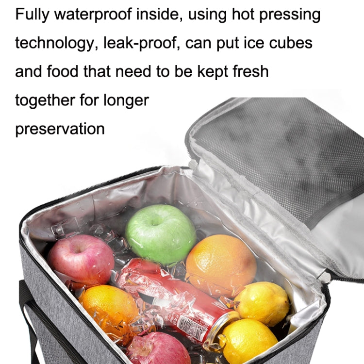 15L Waterproof Oxford Cloth Picnic Bag Outdoor Ice Pack Thickened Portable Insulation Bag
