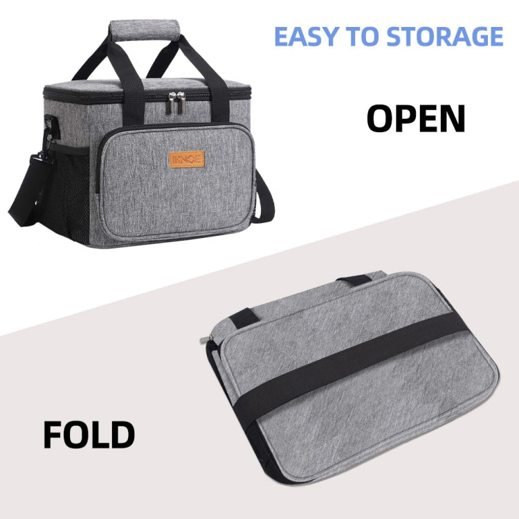 24L Waterproof Oxford Cloth Picnic Bag Outdoor Ice Pack Thickened Portable Insulation Bag