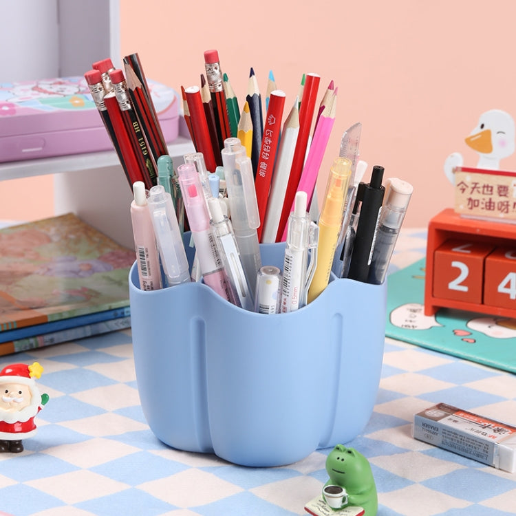 Office Desk Simple Large Capacity Pen Holder Cosmetics Storage Box, Style: