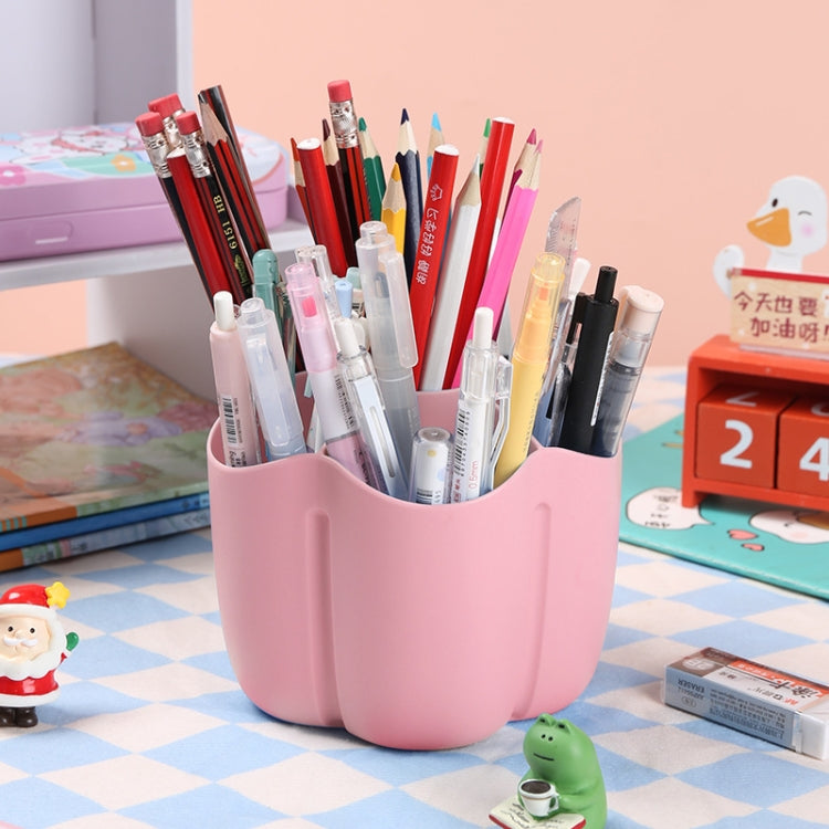 Office Desk Simple Large Capacity Pen Holder Cosmetics Storage Box, Style: