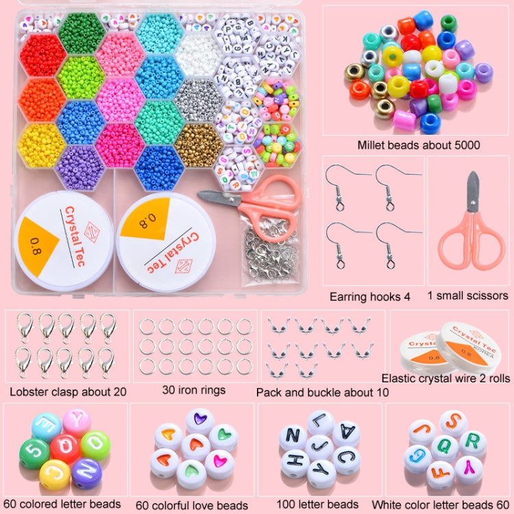 3mm Luminous Millet Beads DIY Beaded Storage Box Toys, Style:
