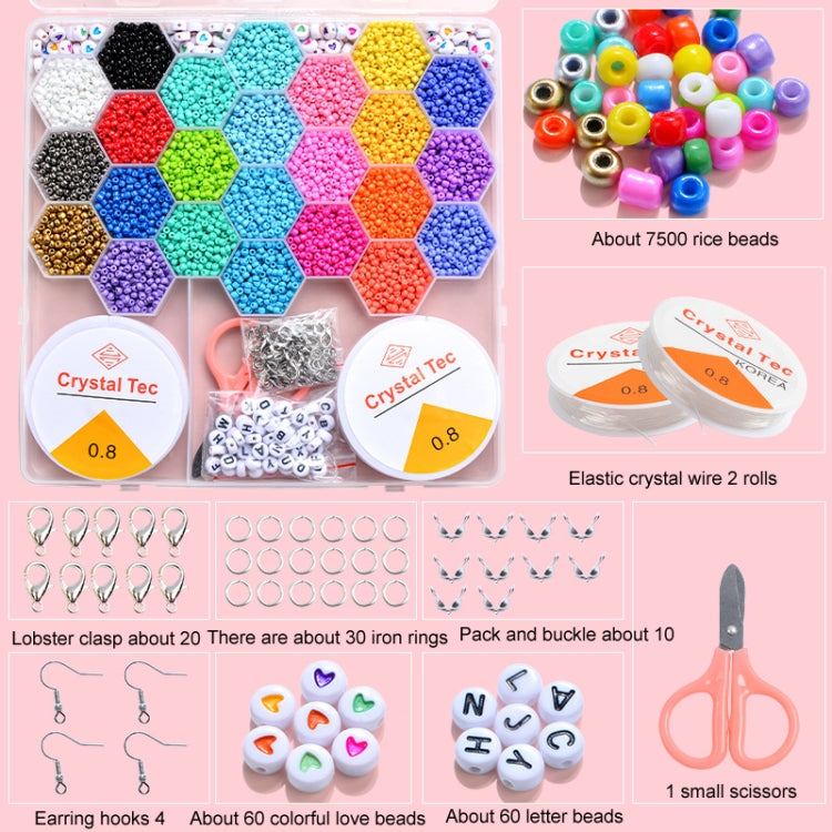 3mm Luminous Millet Beads DIY Beaded Storage Box Toys, Style: