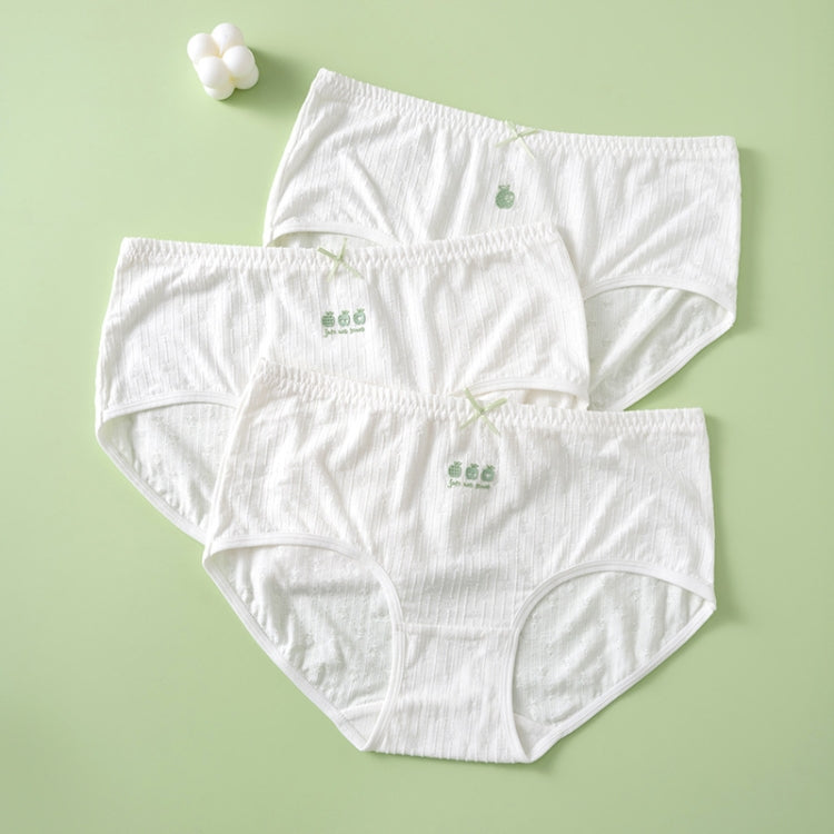 3pcs Girl Cotton Underwear Solid Color Short Panties, Size: XX