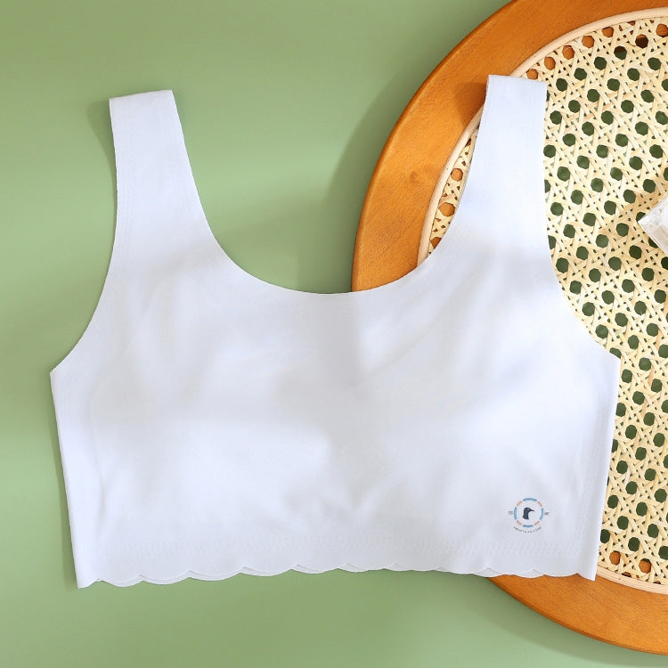 Seamless Girls Underwear Small Undershirt Summer Thin Bra, Size:
