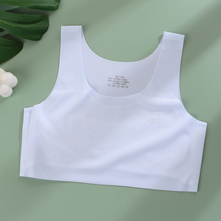 Girls Developmental Bra Big Kids Thin Vest No Trace Underwear, Size: