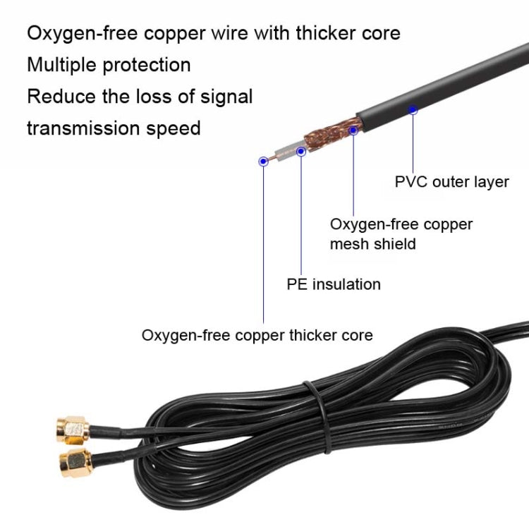 2.4GHz 5GHz 6DBI Magnetic Suction WiFi Antenna PCI-E WiFi Network Card