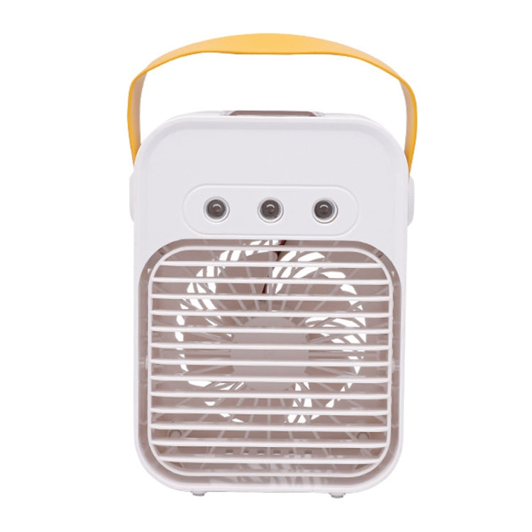 Mini Desktop Air Conditioner Fan Household Spray Humidification Air Cooler(White)