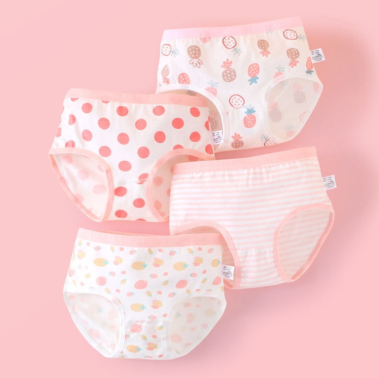 Soft And Comfortable Children Underwear High Stretch Cotton Girls Briefs, Size: