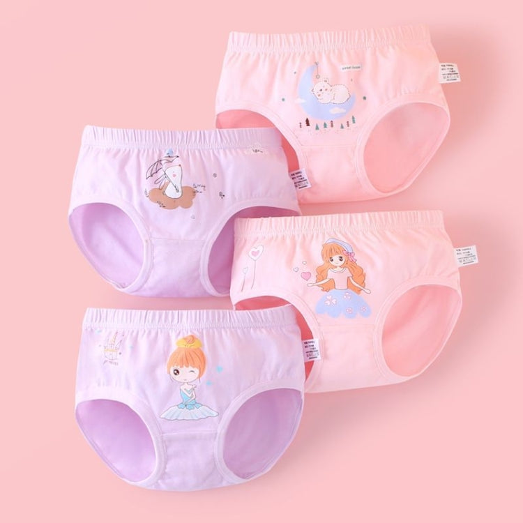 Soft And Comfortable Children Underwear High Stretch Cotton Girls Briefs, Size: