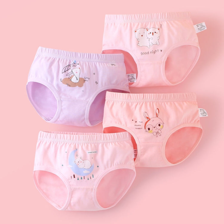 Soft And Comfortable Children Underwear High Stretch Cotton Girls Briefs, Size: