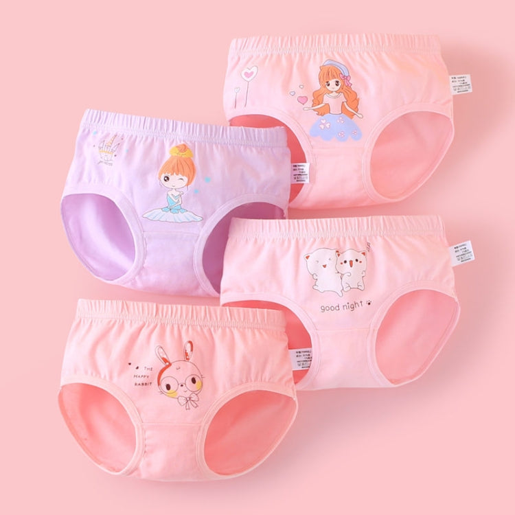 Soft And Comfortable Children Underwear High Stretch Cotton Girls Briefs, Size: