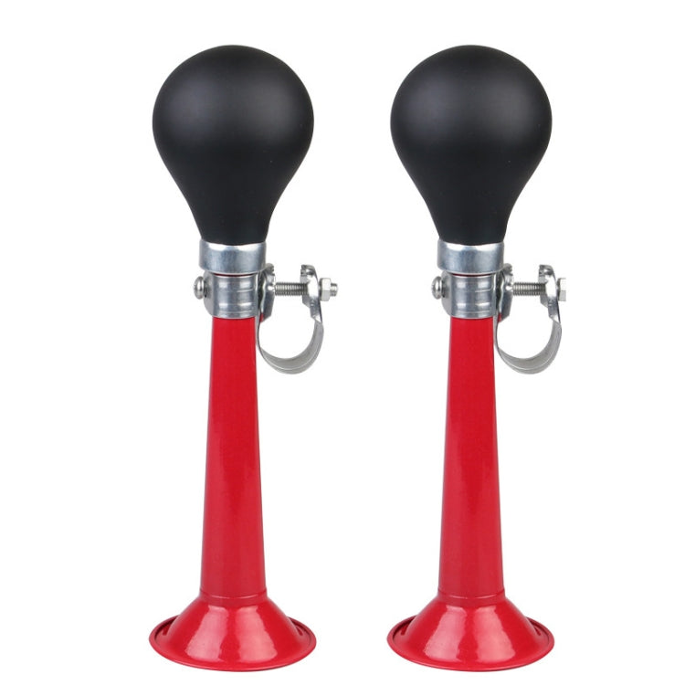 2pcs 7 inch Metal Plating Bicycle Air Horn Bicycle Accessories, Color: