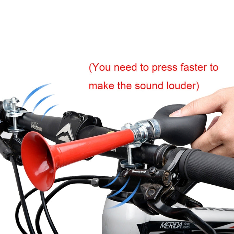 2pcs 7 inch Metal Plating Bicycle Air Horn Bicycle Accessories, Color: