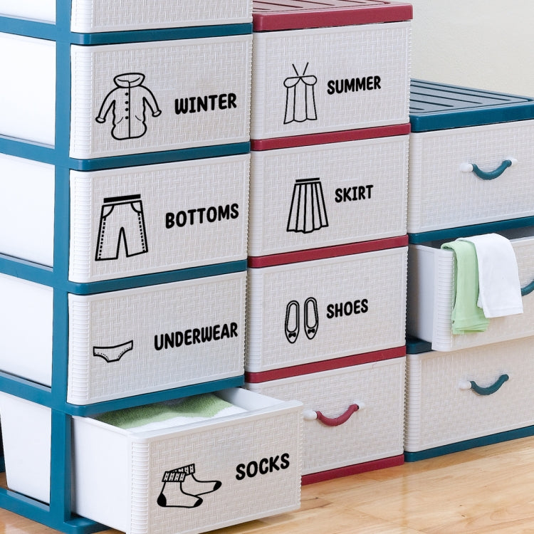 20x30cm Bedroom Cloakroom Clothes Organizer Slogan Stickers