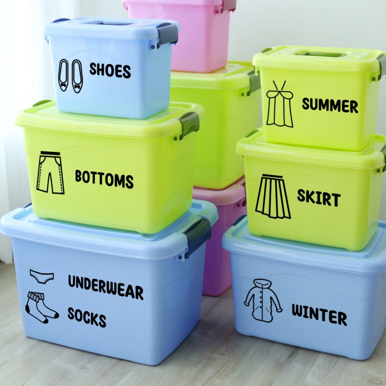 20x30cm Bedroom Cloakroom Clothes Organizer Slogan Stickers