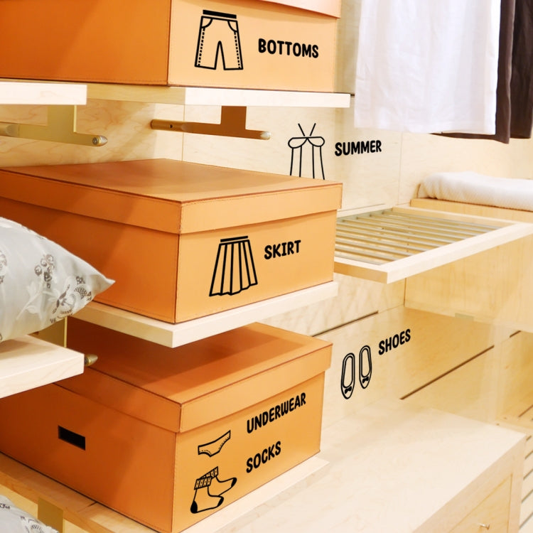 20x30cm Bedroom Cloakroom Clothes Organizer Slogan Stickers