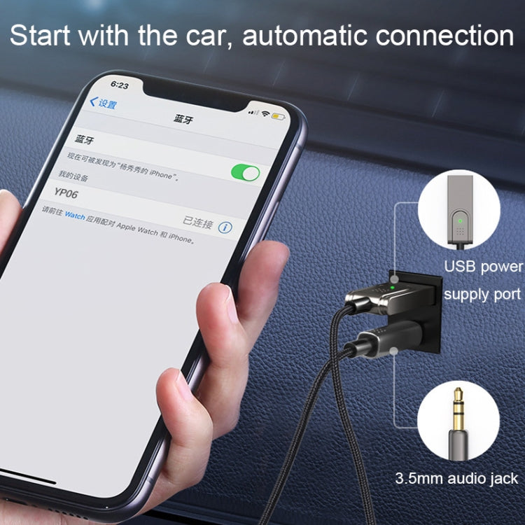 USB To 3.5mm Car Bluetooth Audio Cable Audio Call Navigation Conversion Cable