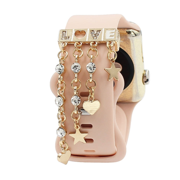 Watch Silicone Watch Band Decoration Ring Diamond Series Decoration Buckle