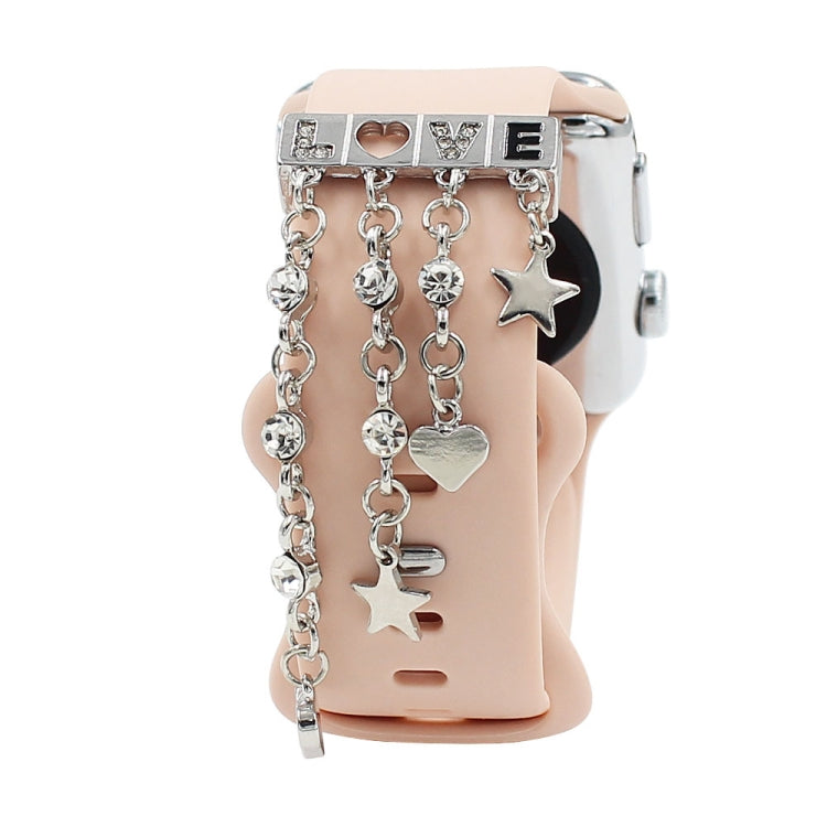 Watch Silicone Watch Band Decoration Ring Diamond Series Decoration Buckle