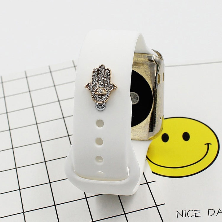 3pcs Watch Silicone Strap Decorative Diamond Buckle, Style: