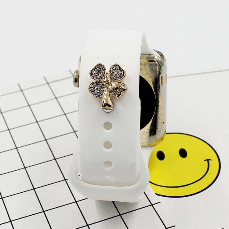 3pcs Watch Silicone Strap Decorative Diamond Buckle, Style: