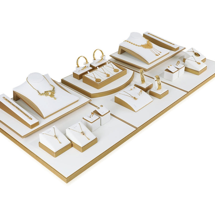 Jewelry Display Microfiber Jewelry Props Display Rack Set