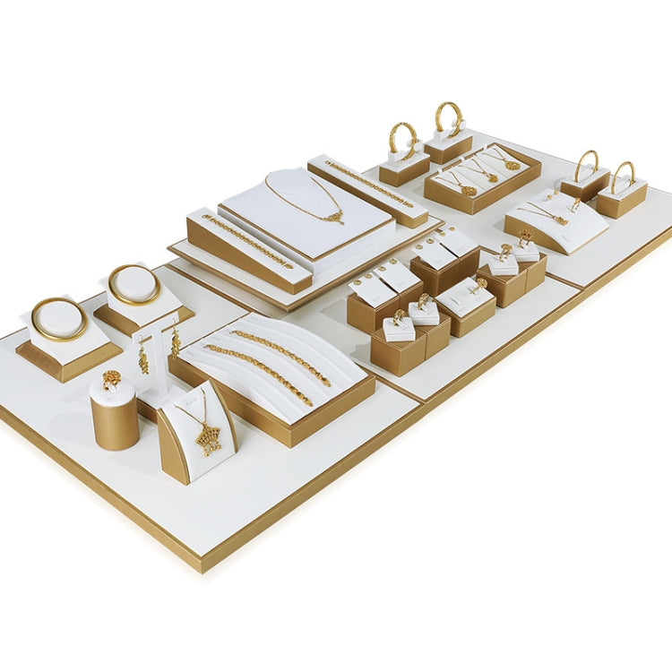 Jewelry Display Microfiber Jewelry Props Display Rack Set