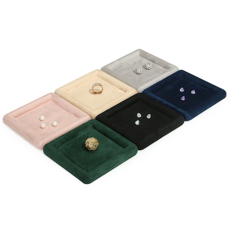 12x12x1.5cm Jewelry Tray Ring Square Empty Plate Earrings Necklace Jewelry Display Tray