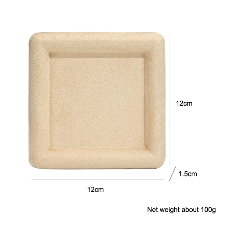 12x12x1.5cm Jewelry Tray Ring Square Empty Plate Earrings Necklace Jewelry Display Tray