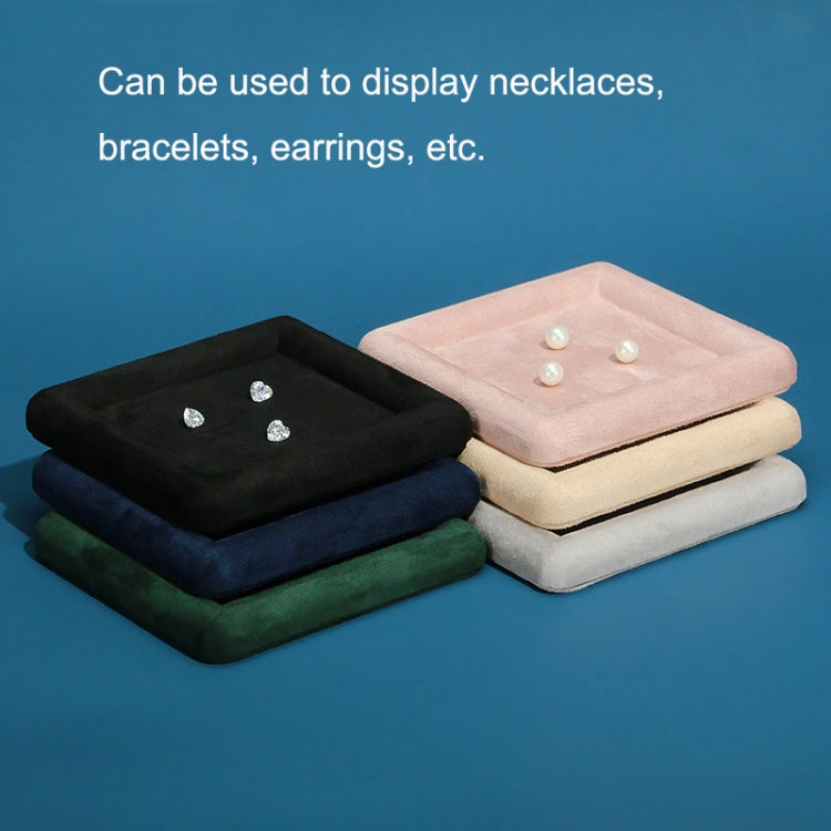 12x12x1.5cm Jewelry Tray Ring Square Empty Plate Earrings Necklace Jewelry Display Tray