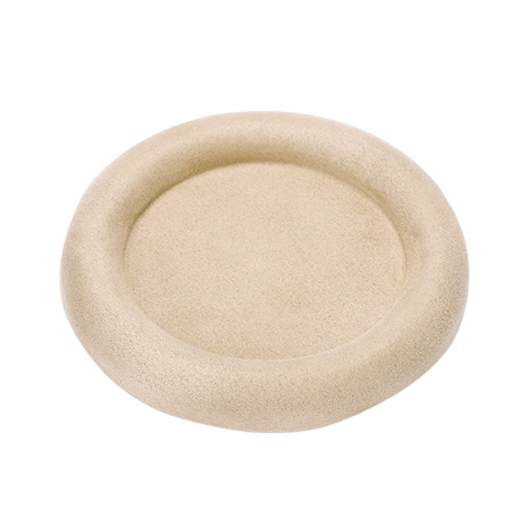 12x1.8cm Jewelry Ring Velvet Leather Round Empty Plate Bracelet Display Rack