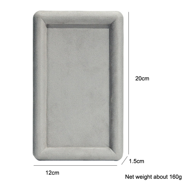 20x12x1.5cm Jewelry Tray Ring Rectangular Empty Plate Earrings Necklace Jewelry Display Plate